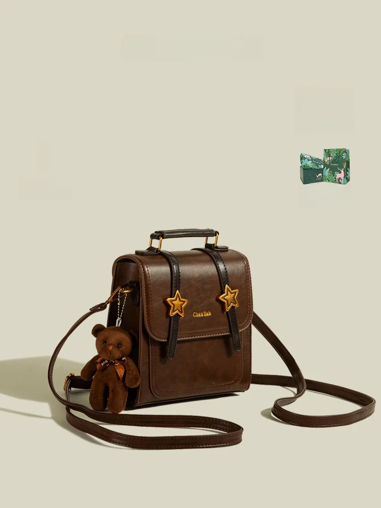 

MuziKai College Style Women's Backpack Fashionable Retro Simple Design Spring Summer New Arrival Youth Casual Shoulder Bag