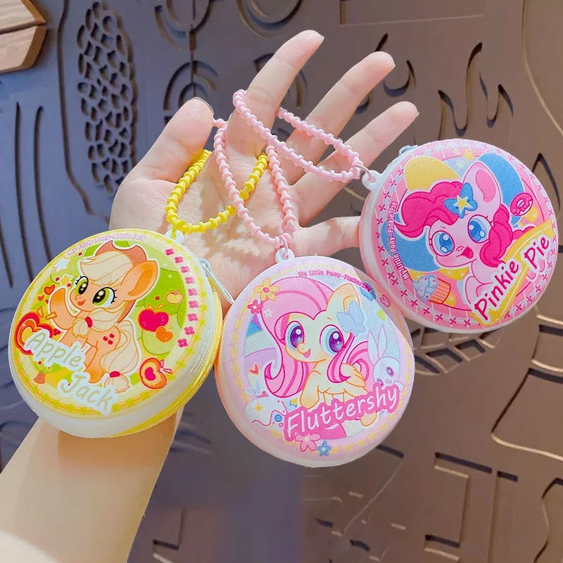 My Little Ponys Cute Coin Purse Keychain Backpack Charm Wallet Card Holder Anime Merchandise