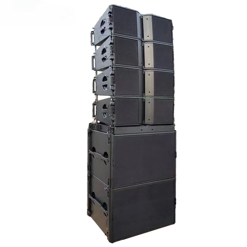 Voor Professioneel Geluid Dsp Amp Audio Speaker Active Line Array Systeem Dual 10Inch Sound Speakers Line Array Met Eindversterker