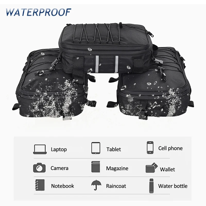 Motorcycle Luggage Bags Expandable Top Bag For BMW GS 1200 LC Adventure 2013-2017 R1250GS R1200GS Adventure