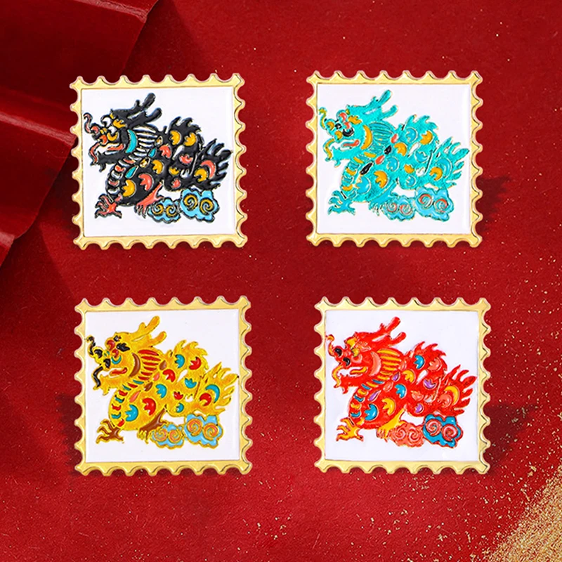 Cartoon Dragon Badge Vintage Creative Brooch Animal Brooches Bag Lapel Pins Clothes Accessories Cartoon Jewelry Gift For Kid