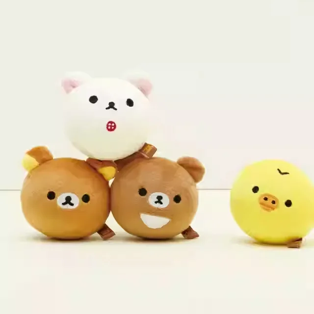 

Прекрасный расслабленный медведь Rilakkuma, плюшевые разминающие пельмени, медленный отскок, креативные декомпрессионные игрушки для отправки друзей