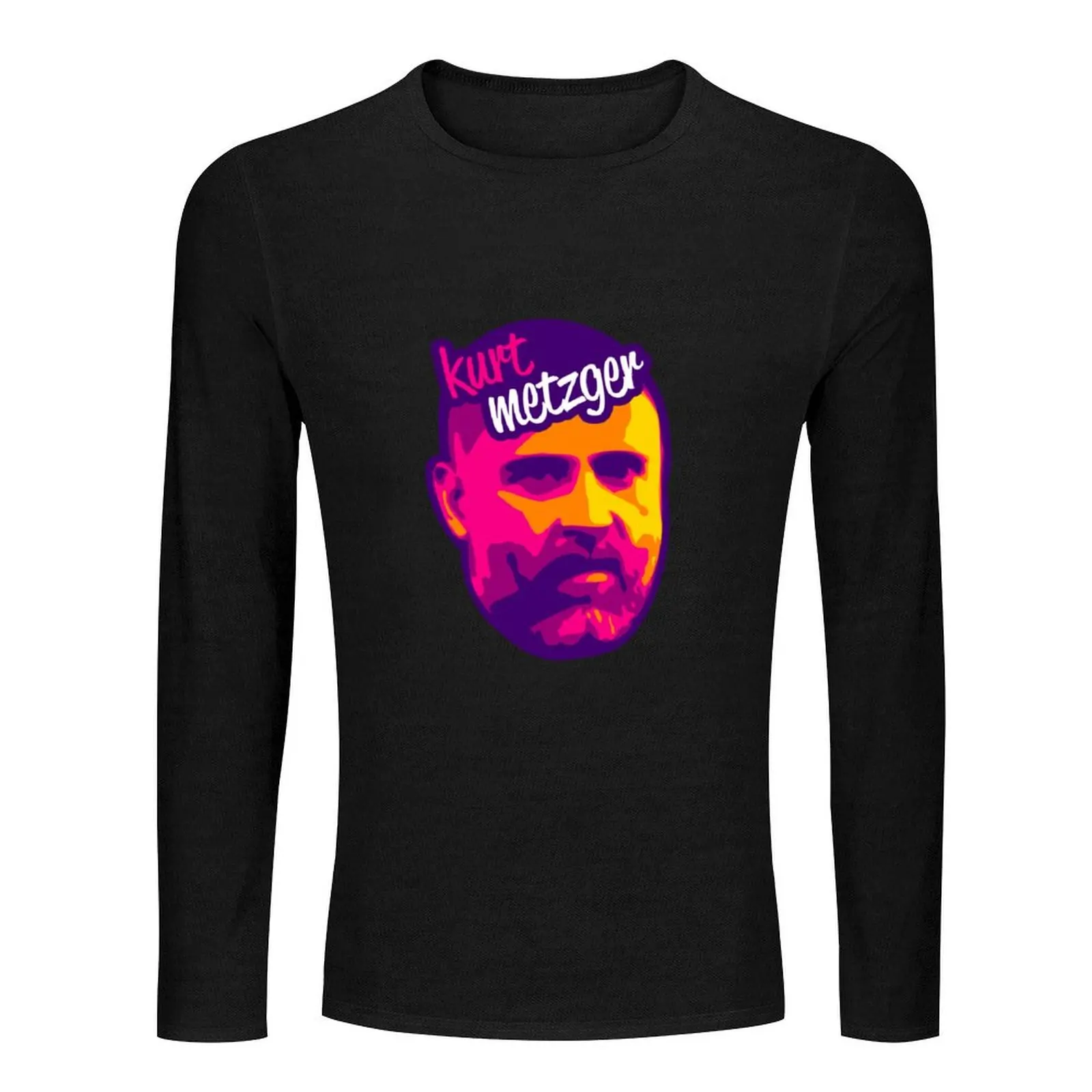 Kurt Metzger Comedian Long T-Shirt black t shirt Blouse vintage clothes graphic t shirt fruit of the loom mens t shirts