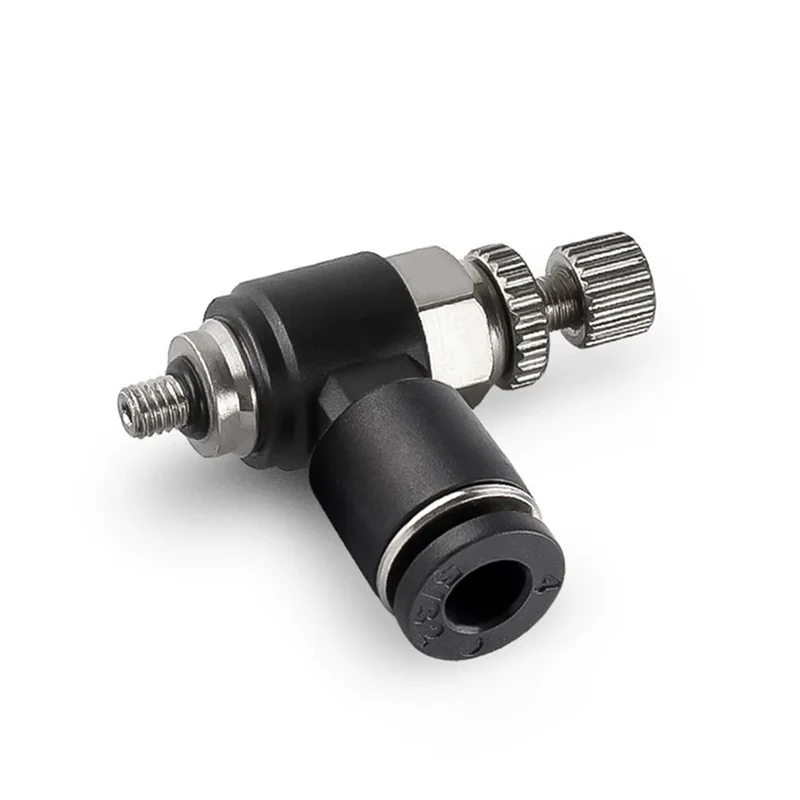 1pcs SL Pneumatic Mini Quick Connector Throttle Valve Male Thread M3 M5 Pipe 4mm 6mm PU Air Tube  Rapid Connector