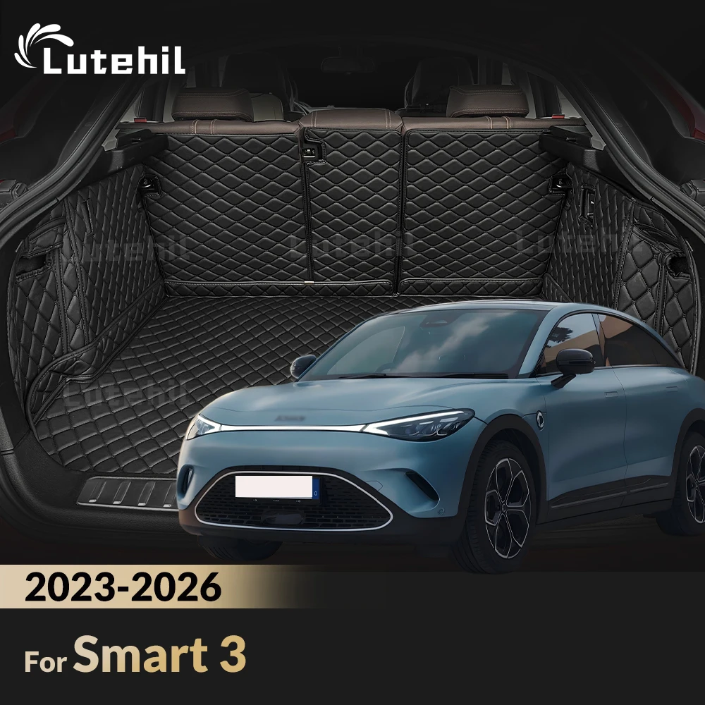 For Smart 3 2023 2024 2025 2026 Auto Full Coverage Trunk Mat Car Protective Pad Cargo Liner Interior Accessories