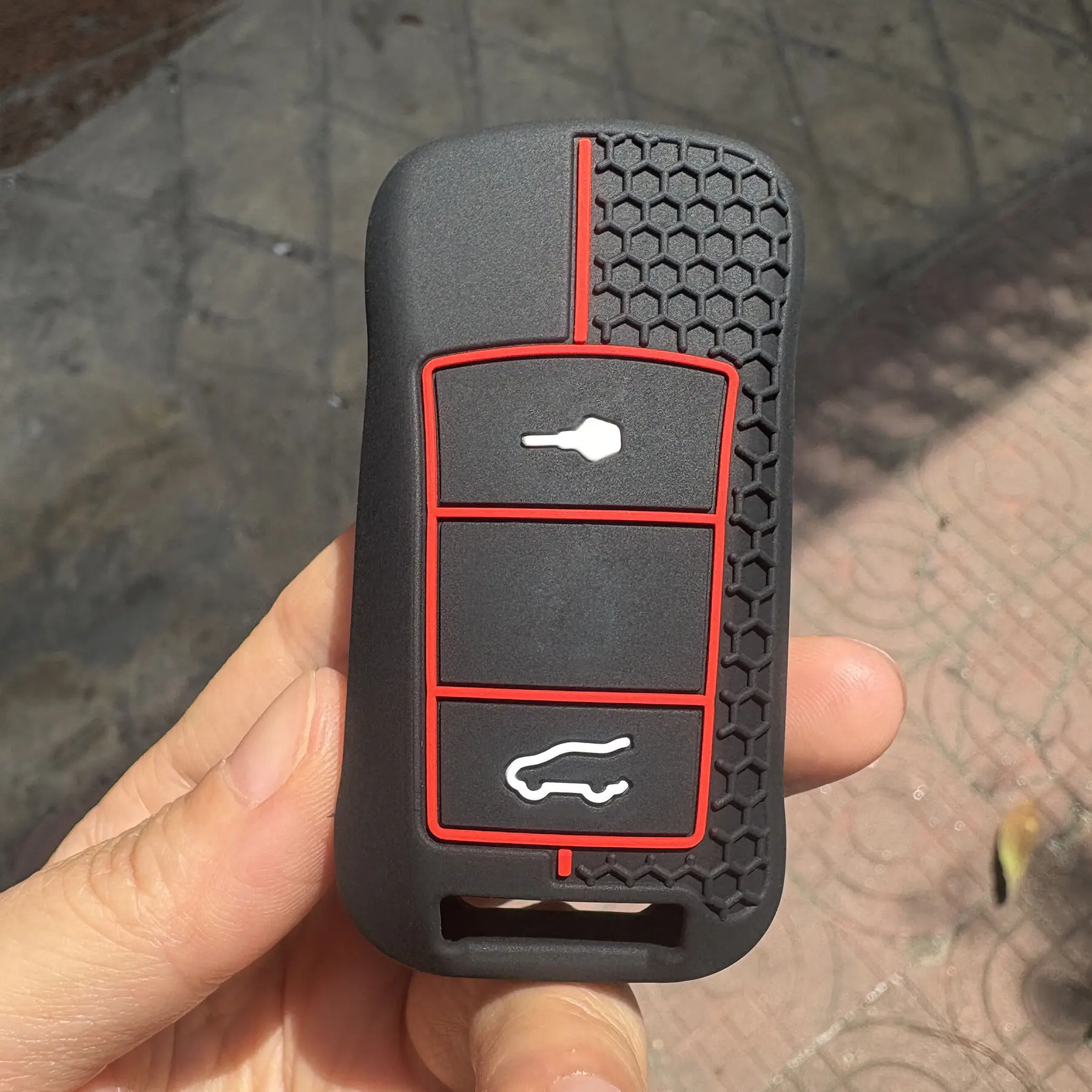 For Porsche Cayenne GTS Panamera Carrera GT3 Flip Remote Silicone Car Key Cover Protector Accessories Case Keychain