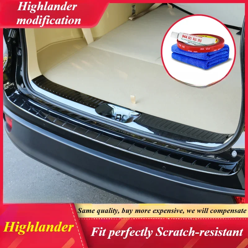 For Toyota Highlander Rear Guard 15-21 Highlander Trunk Guard  Threshold Bar Rear Door Sill Bar Special Decorative