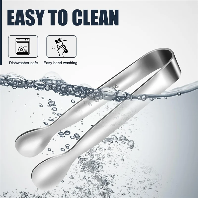 

ABGG-4 Inch Silver Mini Tongs For Serving Food, Set Of Fo 12 Small Tongs For Appetizers, For Tea Party Coffee Bar Sugar Tong