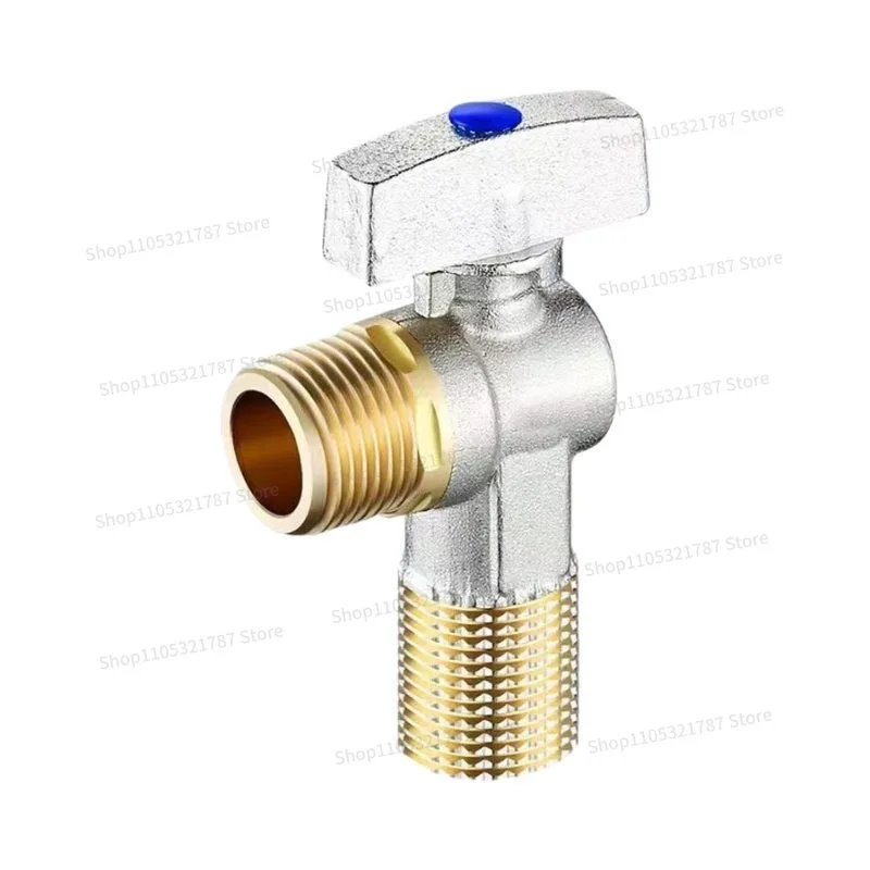 For All-copper Body Household Ball Core Full Open Ball Valve Gas Water Heater Special Triangular Valve Switch 4 Points