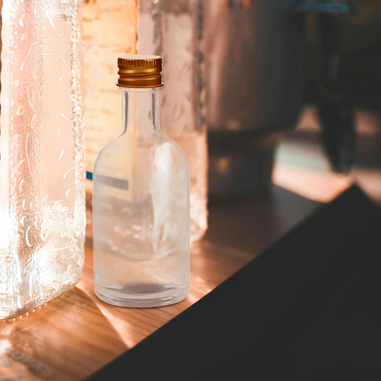 

10Pcs Mini Glass Bottles 50Ml Clear Portable Liquid Storage Containers Small Transparent Vials for Medicinal Tinctures Water