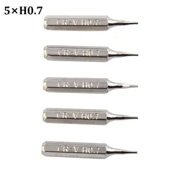 H4x28mm Small Hex Screwdriver Bits H0.7 H0.9 H1.5 H3 H4 4mm Hex Shank Hollow Plum Blossom Screwdriver Head