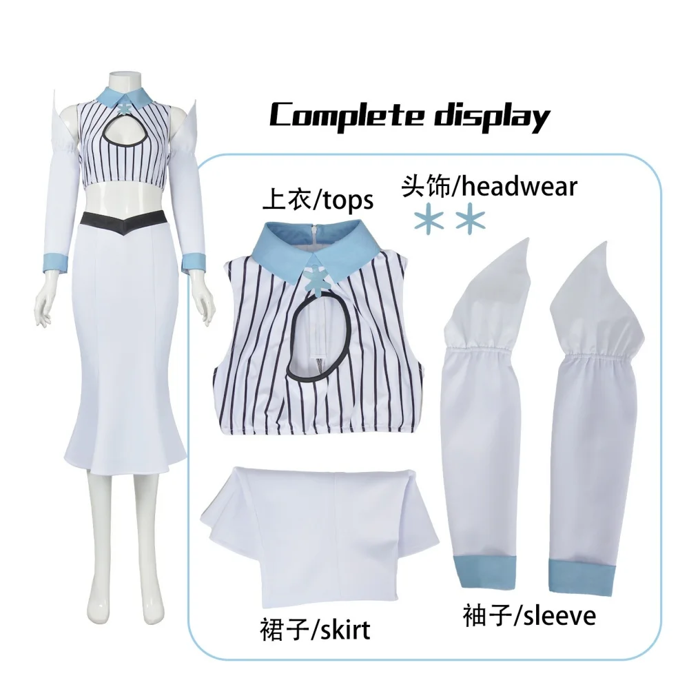 Anime BLEACH Orihime Inoue Cosplay Costume Full Set Orihime Inoue Anime Role Playing Halloween Costumes view 6