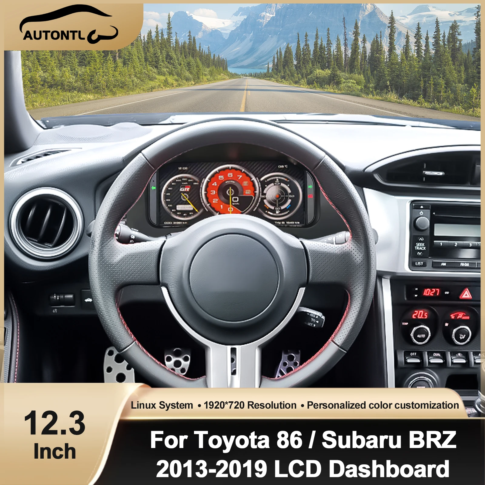 

Новое обновление NaviHua для Toyota 86/Subaru BRZ 2013-2019, цифровой приборный датчик, кластер, ЖК-дисплей, приборная панель, спидометр