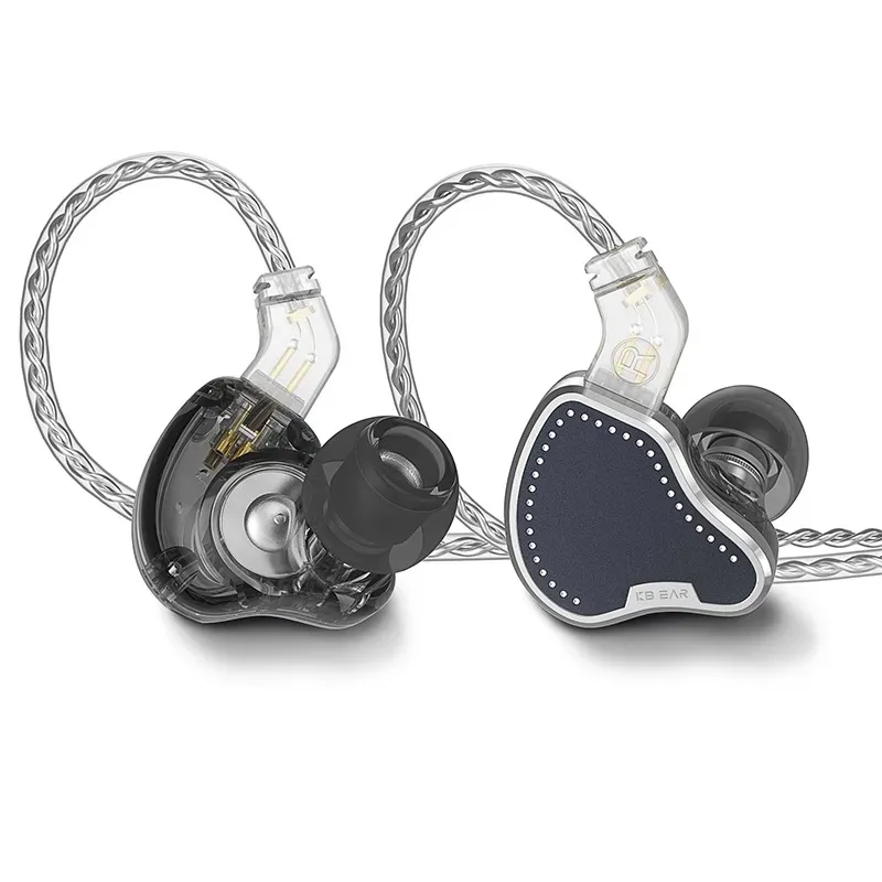 KBEAR PECKER HiFi InEar Metal Earphone 2BA+1DD Driver IEM Interchangeable OFC 2PIN Detachable Wired Headphone Bass Music Headset