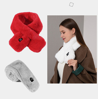 Electric Heating Scarf USB Charging 3 Gear Temperature Heated Scarf Soft Fleece Thermal Neck Wrap Winter Warmer Scarf for Women