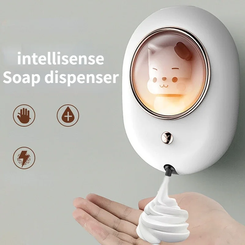 

Smart Bathroom Accessories Liquid Soap Dispensers Light Effec for Kids Automatic Space Capsule Infrared Automatic Sensing