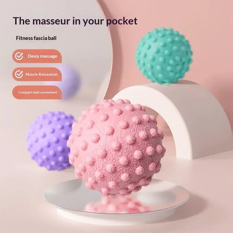 Langlebiger Massageball mit erhöhten Punkten, Myofasziales Entspannungswerkzeug zur Linderung von Schmerzen in Taille, Rücken und Fuß, für Fitness und Yoga – Detail 5