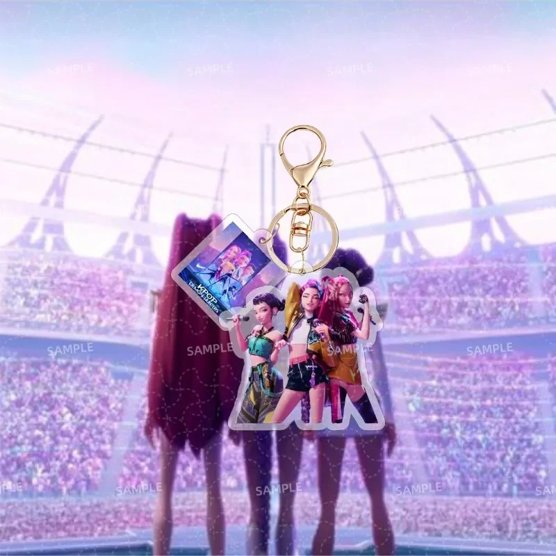 KPOP DEMON HUNTERS Acryl Schlüsselanhänger Anhänger Zubehör Schmuck Sternperipherie