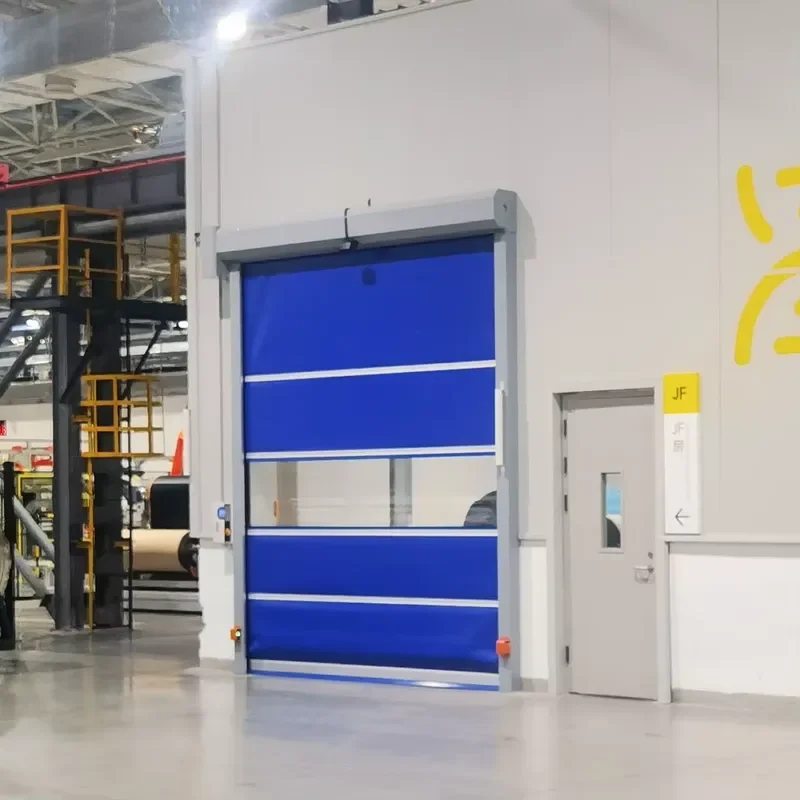 CE Interior Doors Security Rolling up Door Automatic High Speed Roller Door PVC Fabric Curtain Fast Door for Workroom