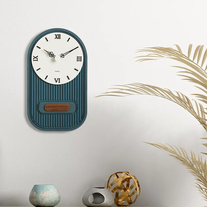 Light Luxury Wall Clock Creative Art Living Room Clock Bedroom Silence Wall Watch Entrance Hall Modern Decoration Ornament