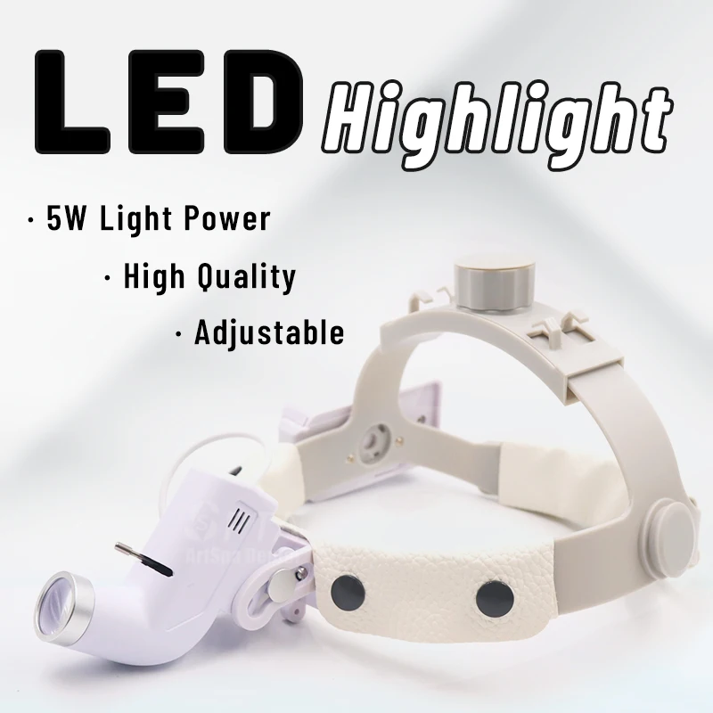 Dental Medical Light With 5W Headlight Focusing Light Point With Adjustable Lamp Clear High Quality