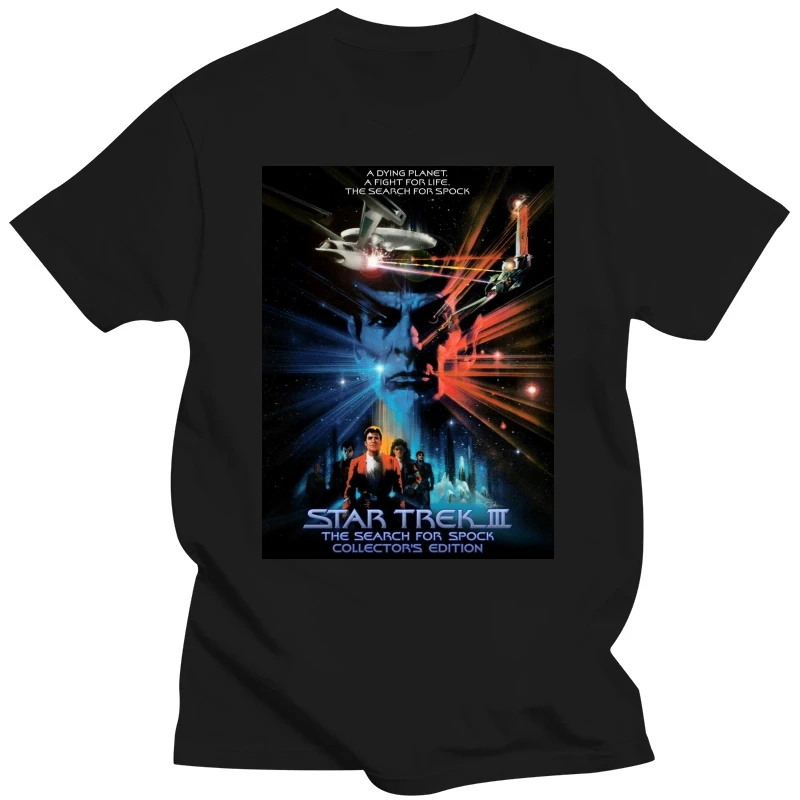 William Shatner Leonard Nimoy Kirk Star 3 The Search for Spock T Shirt T-Shirt O-Neck Fashion Casual High Quality Print