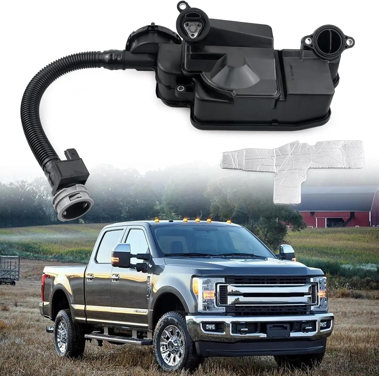 

DC3Z6A785C Oil Separator Assembly Compatible with 2011-2016 Ford F250 F350 F450 F550 Super Duty 6.7L V8 Powerstroke Diesel PCV C