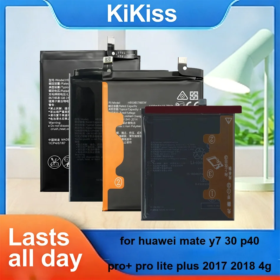 HB486586ECW HB596074EEW HB396689ECW / HB406689ECW 3800-4200mAh For Huawei Mate Y7 30 P40 pro+ Pro Lite Plus 2017 2018 4G Battery