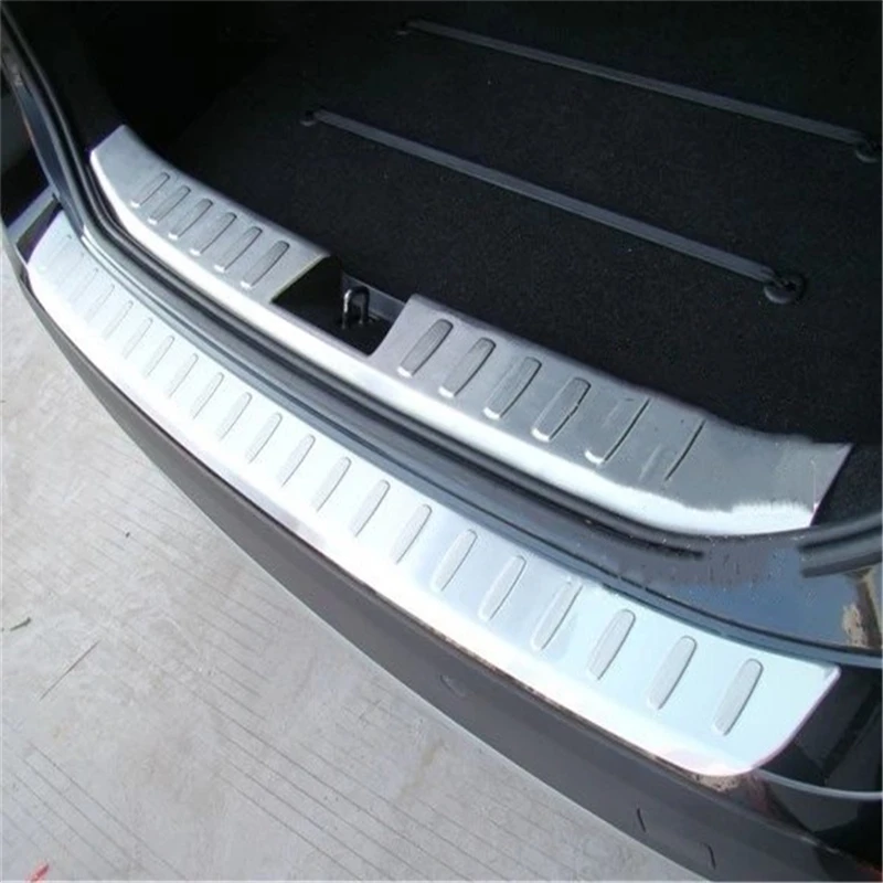 WELKINRY For BMW X1 E84 Pre-facelifted 2010 2011 2012 Car Tail Rear Bumper Box Gate Doorsill Trunk Boot Scuff Guard Pedal Trim