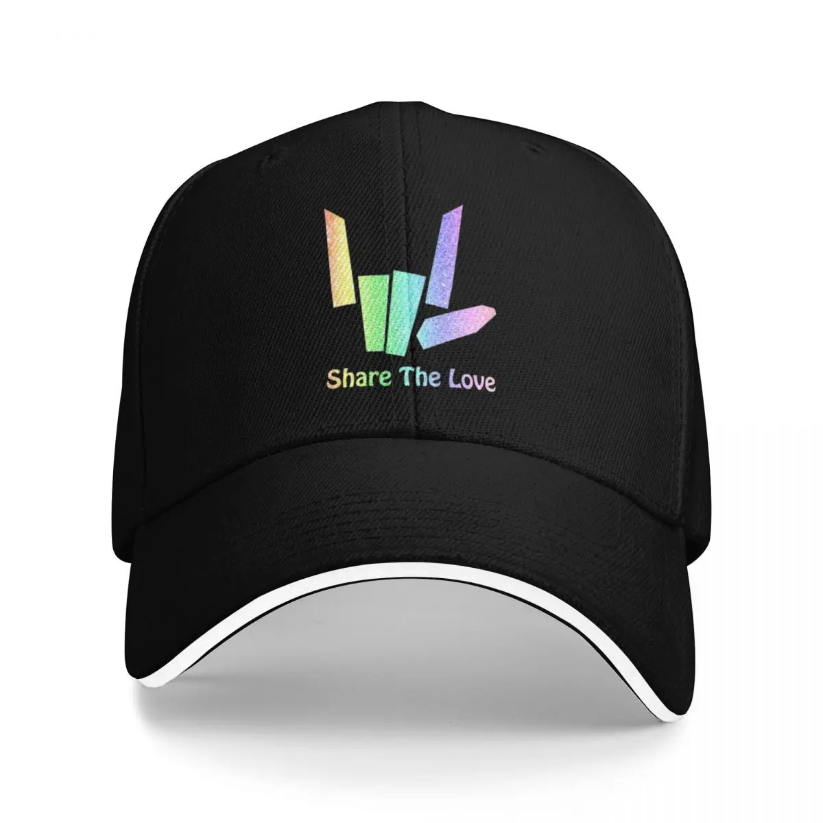 

Rainbow Share The Love Baseball Cap Sunhat sun caps Streetwear Golf Wear Women's Hats Men's