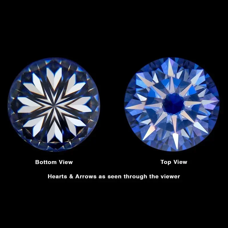 Real Moissanite Round Cut D Color White 0.1ct-10ct VVS With GRA Certificate diy  beads  charms for jewelry making