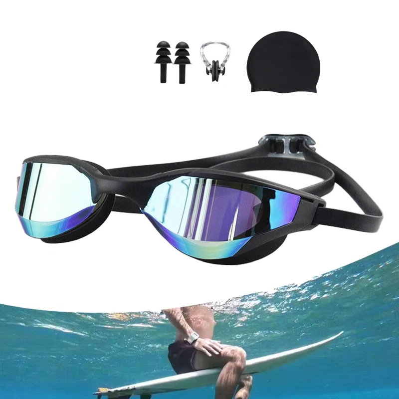 Profession Racing Swimming Goggles Plating Waterproof UV Protection Competition Anti-Fog Glasses Outdoor Match Eyeglasses