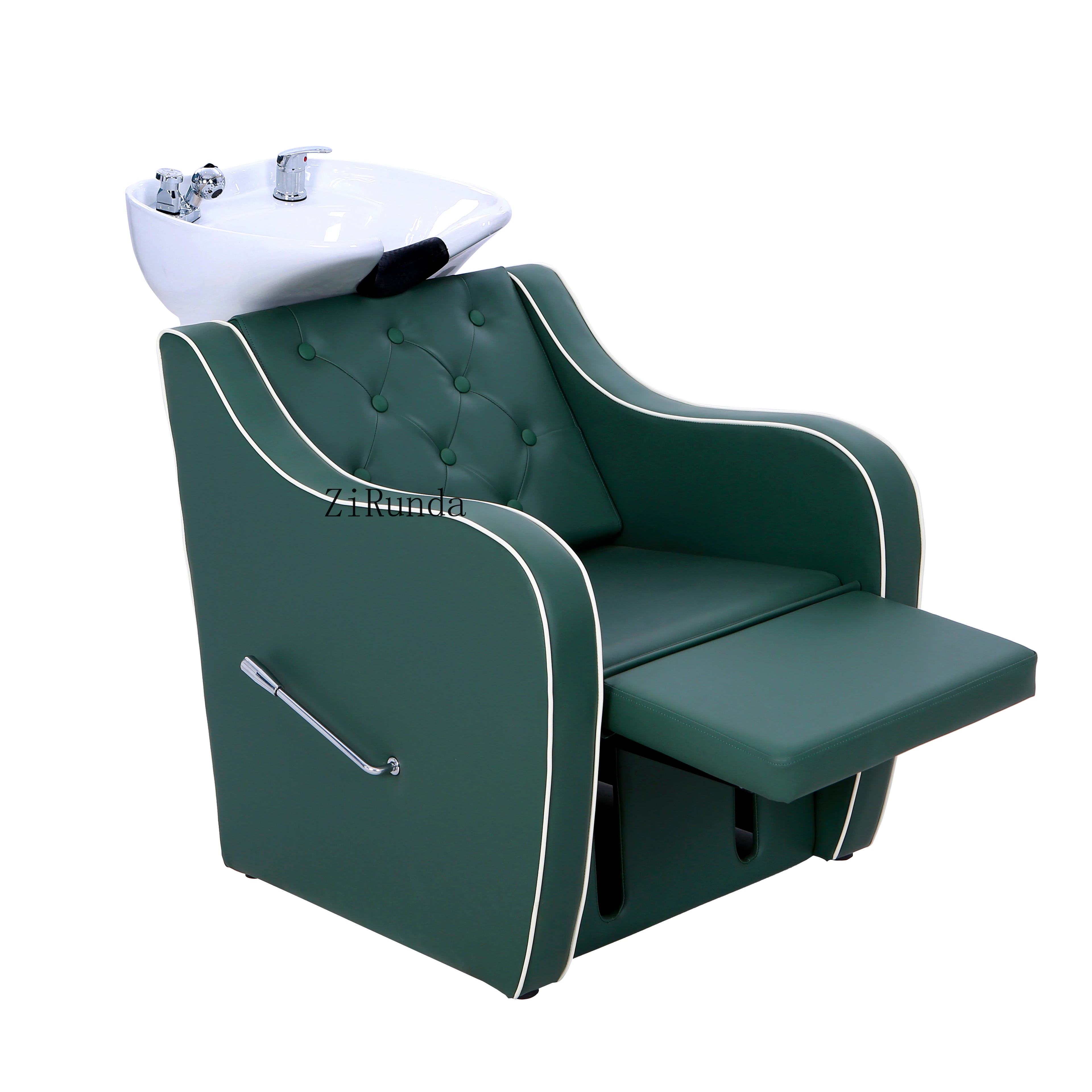 كرسي وحوض شامبو احترافي عالي الجودة مريح ومتين