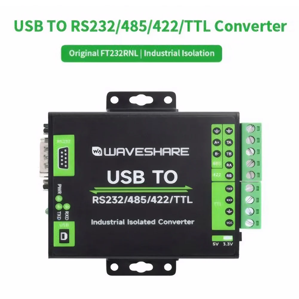 

Преобразователь FT232RNL USB в RS232/485/422/TTL цепь защиты телевизора настенное крепление рельсовое крепление поддержка для Mac/Linux/Win11/10/8.1/8/7