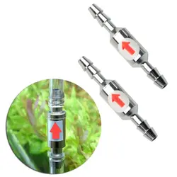 Check for Valve Stainless Steel Anti-Backflow Valves for Aquarium Co2 System Non-Return Ensuring One Direction Water Flo B03E