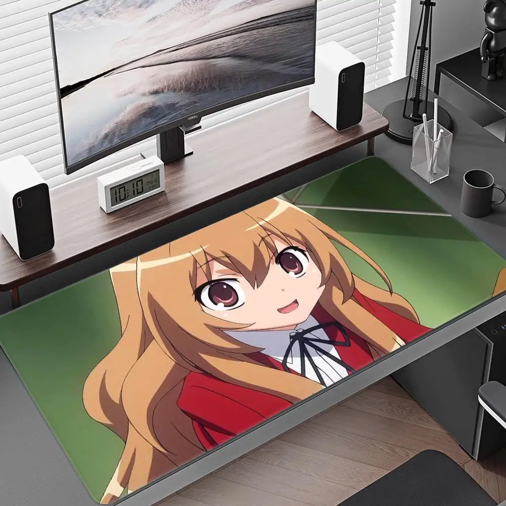 Anime Toradora Taiga aisaka Mouse Pad XXL Gaming Accessories Gamer Keyboard Desk Mat Non-Slip Laptop Notebook Mousepad 90X40CM