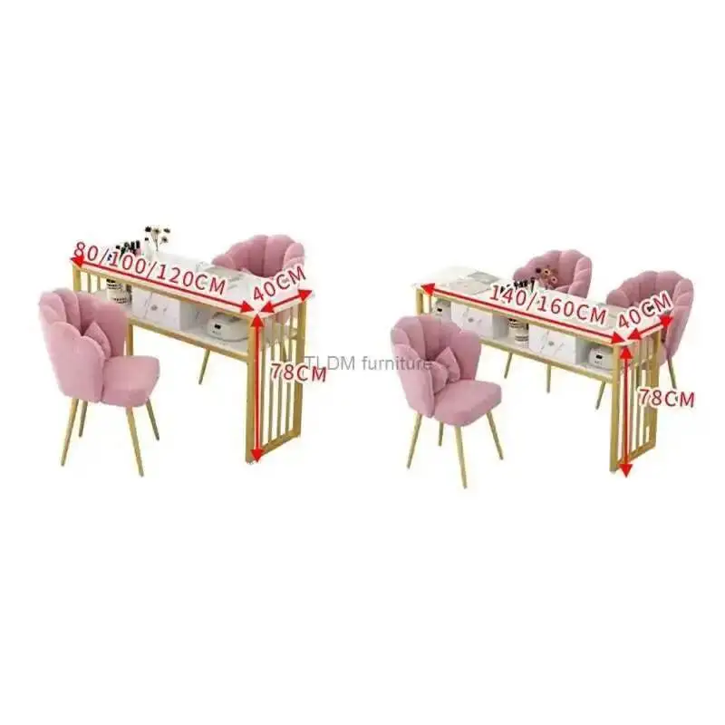 

Modern simple Iron Manicure Station For Commercial Furniture Nail Tables Simple Economical Upscale Professional Manicure Table Z