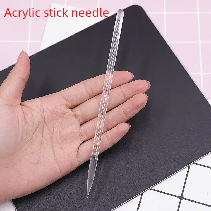 Naxilai 2/5 pezzi aghi per asta acrilica strumento per la lavorazione della texture delle rughe lungo 160 mm