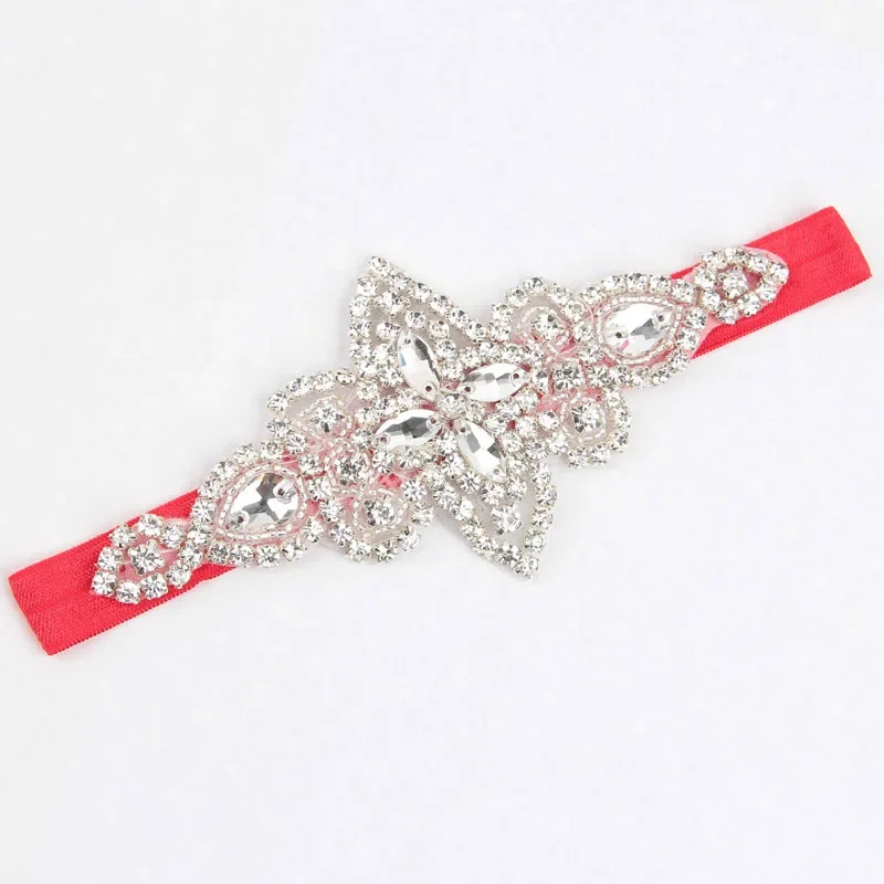 Yundfly-Diadema de flores de cristal Vintage para niña, accesorios para el cabello, joyería de boda para niños, envoltura de cabeza de diamantes de