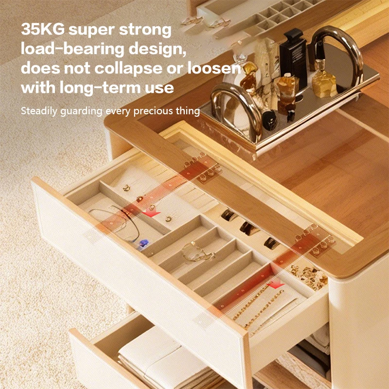 Hidden Undermount Drawer Slide Track For Jewelry Showcase Cabinet With Mirror Soft Close Sliding Rail For Bay Window Desk