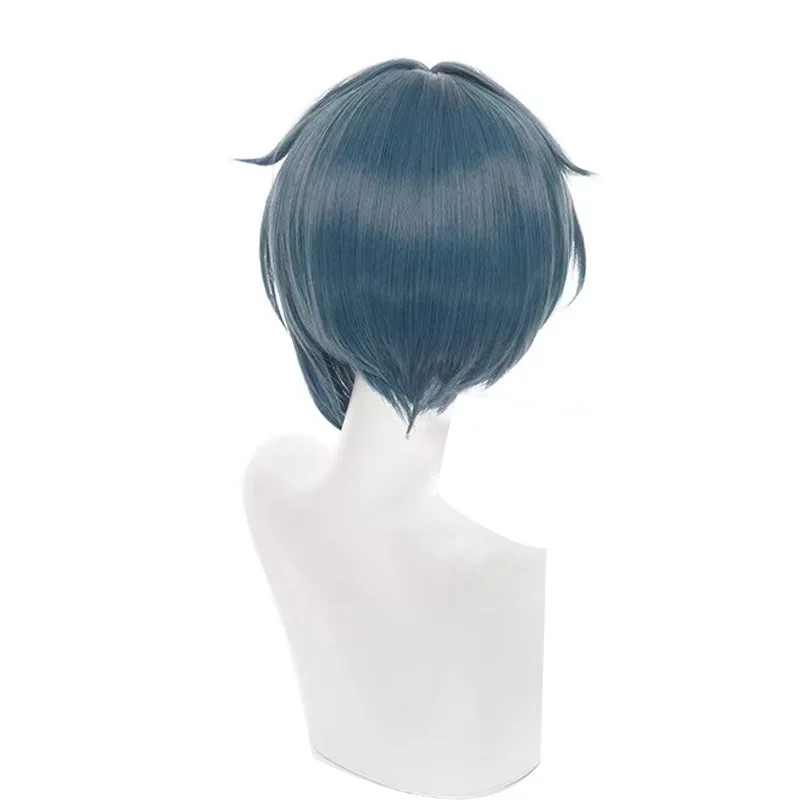 Genshin Impact Xingqiu Parrucca Viaggiatore Anime Parrucca Cosplay Giovane Abito primaverile Xingqiu Stile personaggio
