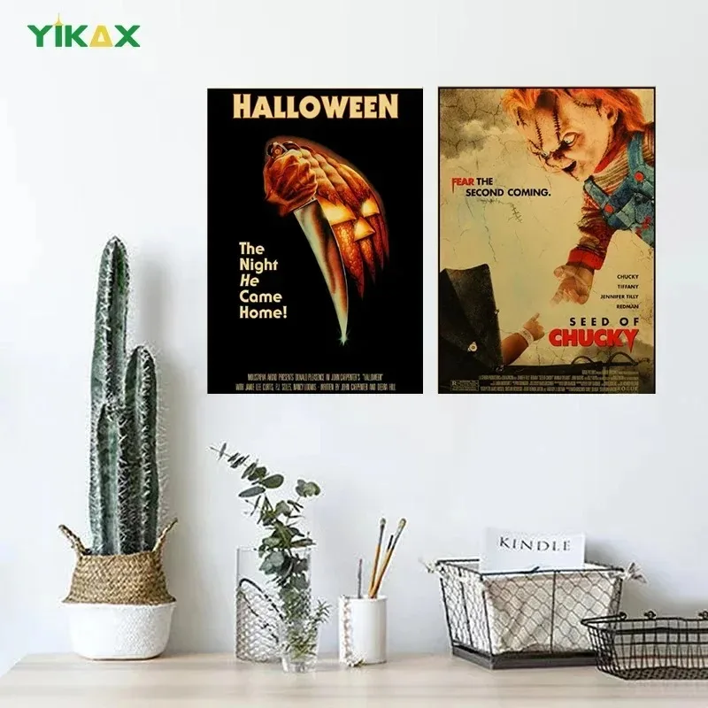 The Evil Dead Halloween Posters Printed Vintage Classic Horror Movie Poster Room Decor Decoration Accessorie