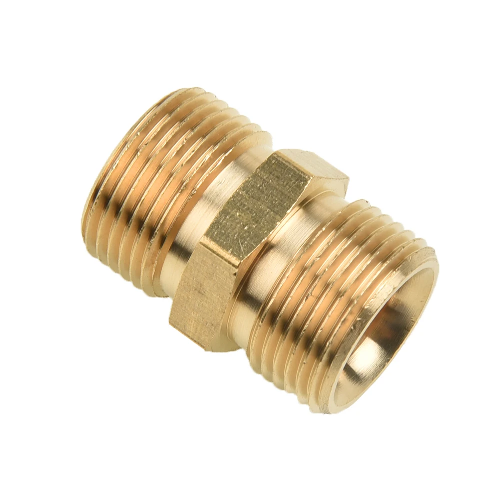 

M22/14mm Pressure Washer Pump Hose Connector Brass Garden Watering Adapter Drip Irrigation Hose Quick Connector Fittings