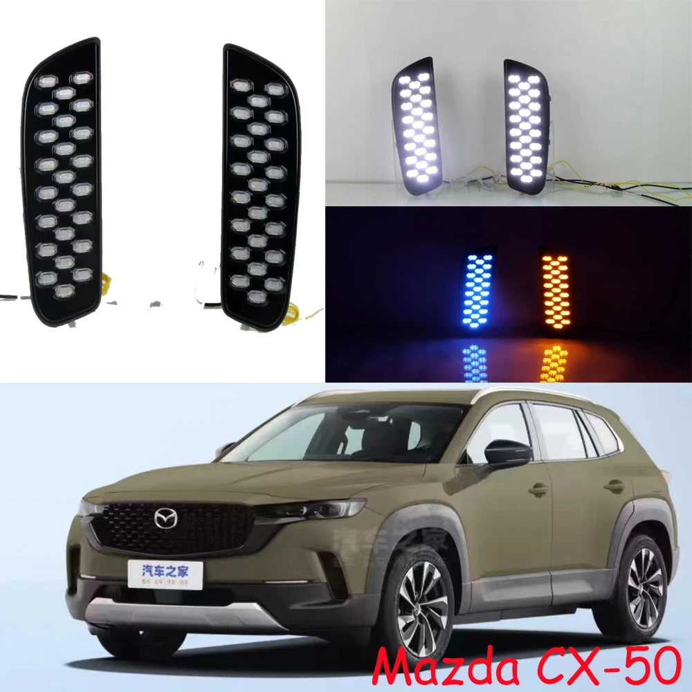 

car accessories bumper headlight for mazda CX-50 daytime light cx50 2022~2024y LED for mazda cx-50 headlamp Fog light