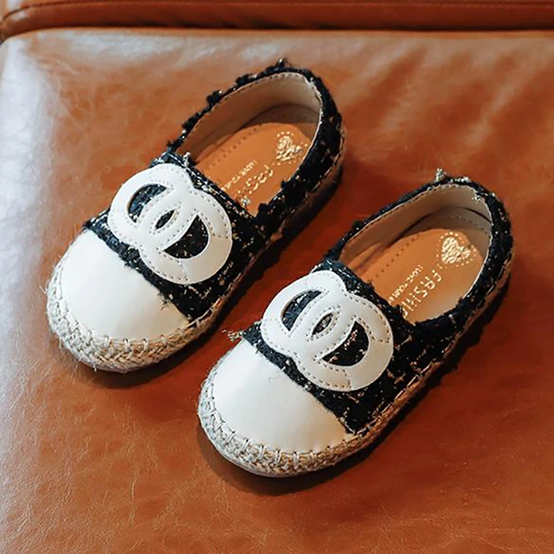 Kids Shoes Girls Shoes Fashion Weave Girls Dress Shoes Knit Soft Sole Loafers Princess Flats Shoes Girls