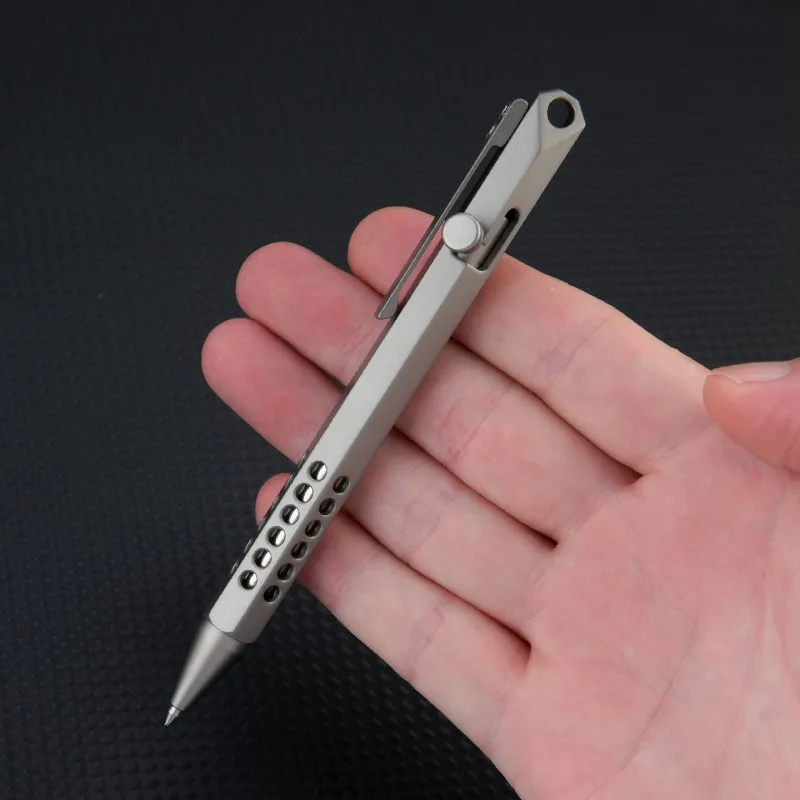 Titanium alloy Portable Pen 1pc Hexagonal Tactical Pen High Quality Multi-function Tool Glass Breaker Camping EDC Writing Pen view 5