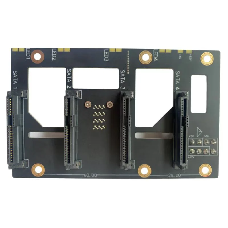 JHHLINK SFF-8643 to 4X SAS/SATA Backplane 4-Drive Expansion Card