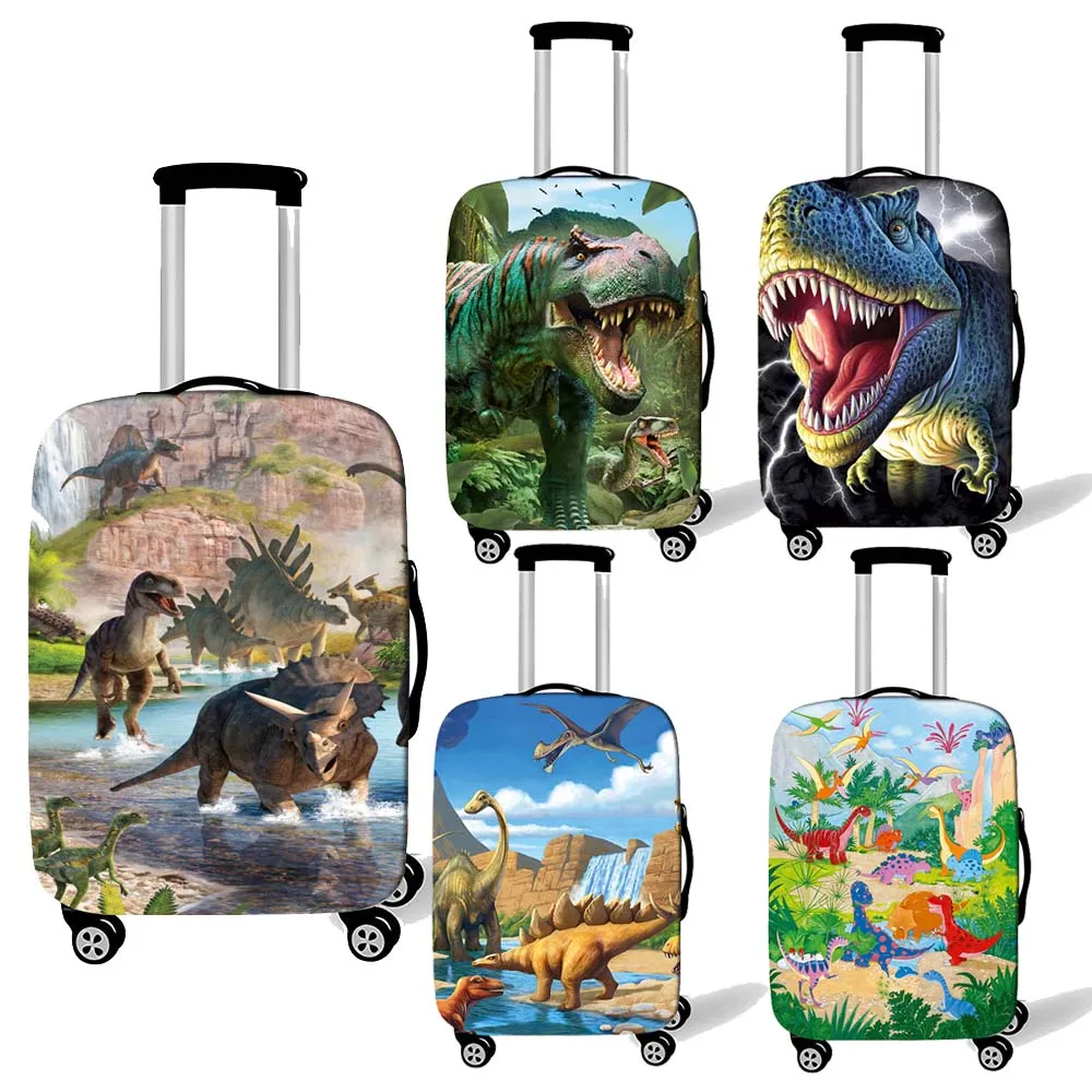 Ancient Reptiles Animal Dinosaur Luggage Cover Elastic Suitcase Protective Covers for Travel Anti-dust Trolley Baggage Covers