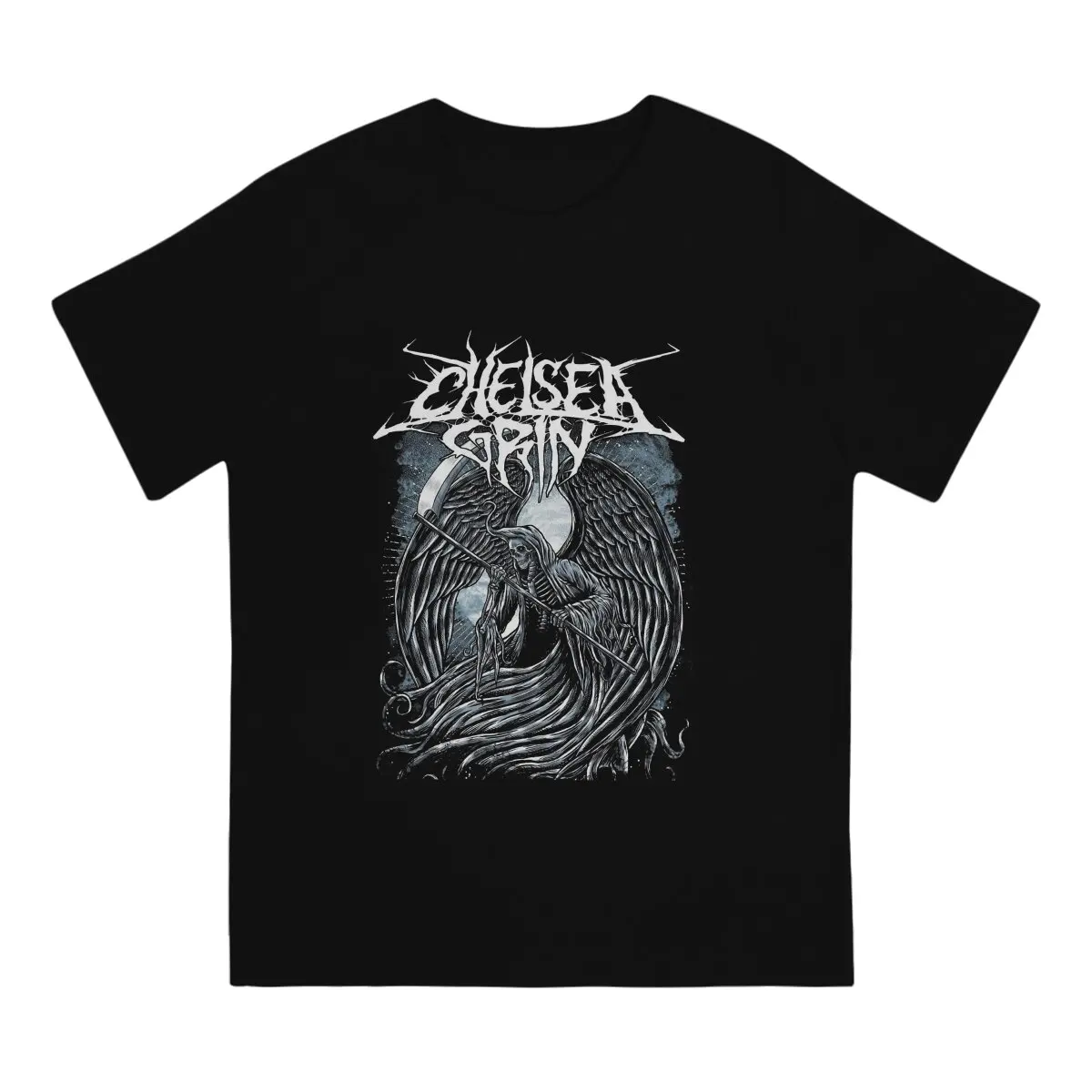 Dark Devil Means Killing Men T Shirts Chelsea Grin Hipster Tees Short Sleeve Round Neck T-Shirts Cotton Classic Clothing