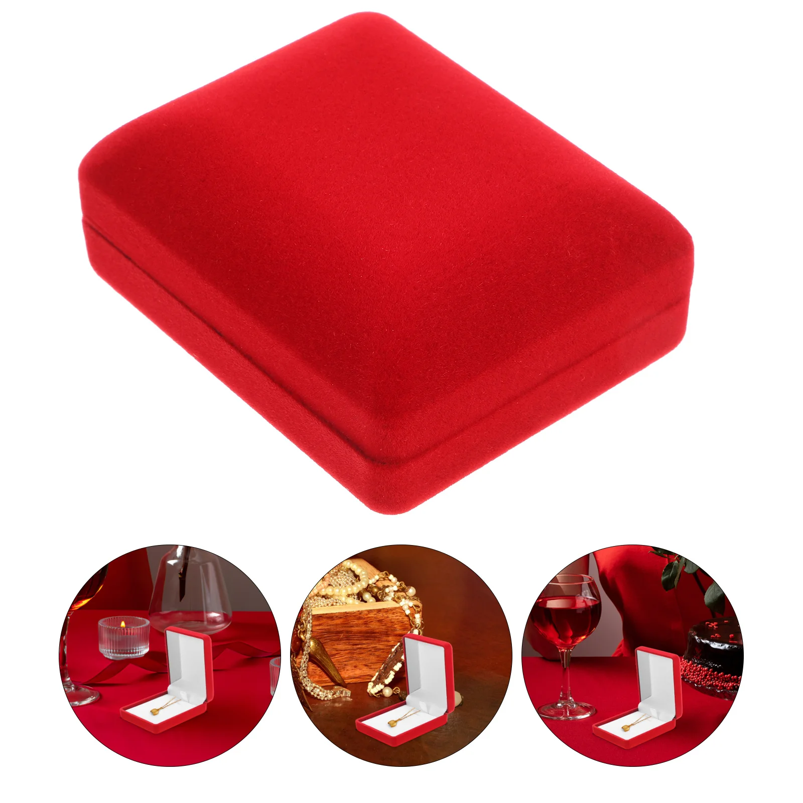 

6pcs Jewelry Box Small Necklace Boxes For Ring Earring Storage Portable Gift Case Wedding Proposal Jewelry Holder Organizer